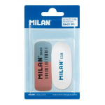 MILAN 8020 ERASERS 2 PACK CARD (BVM9216)